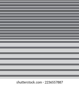 Monochrome Horizontal striped seamless pattern background for fashion textiles, graphics