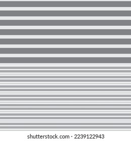 Monochrome Horizontal striped seamless pattern background for fashion textiles, graphics