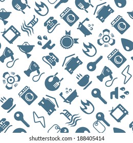 Monochrome household background.