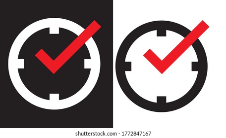 Un icono monocromo con un signo rojo