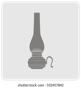 monochrome icon with lantern for your design