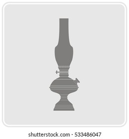 monochrome icon with lantern for your design