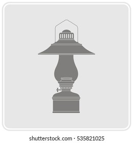 monochrome icon with lantern for your design