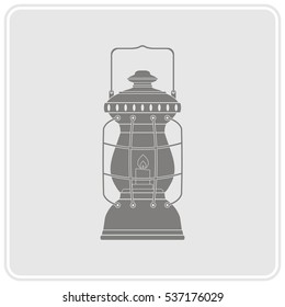 monochrome icon with lantern for your design