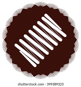 monochrome icon with spring