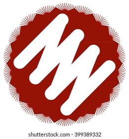 monochrome icon with spring