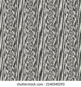 Monochrome Ikat Textured Striped Pattern 