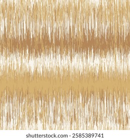 Monochrome Ikat Textured Striped Pattern on yellow brown background or texture of brushed steel plate with reflections Iron plate and shiny