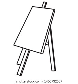 monochrome illustration of a blank canvas. scribble, outline, comic, ink, sketch, doodle, vector, illustration, line, cartoon, black, white, drawing, stroke