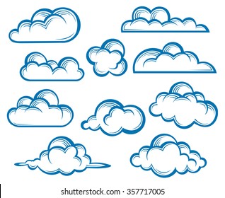 Line Art Cloud Images Stock Photos Vectors Shutterstock