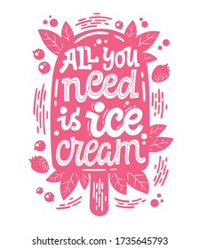 211 All you need is ice cream Images, Stock Photos & Vectors | Shutterstock