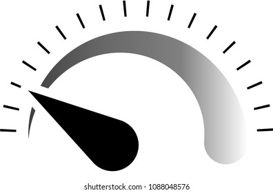 Monochrome Illustration of speedometer