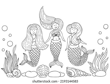 Ilustraciones monocromas en estilo de dibujo a mano