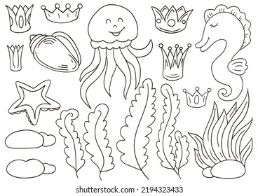 Monochrome Illustrations in hand draw style