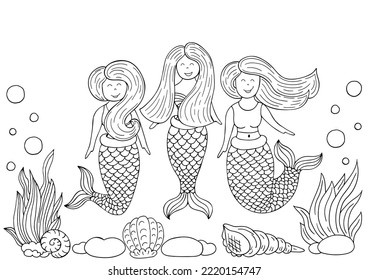 Ilustraciones monocromas en estilo de dibujo a mano