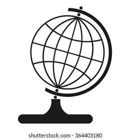 monochrome image Globe