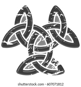 Monochrome Infinity symbol. Pattern for Scandinavian or Celtic ornament. Vector illustration EPS10
