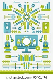 monochrome interesting infographics