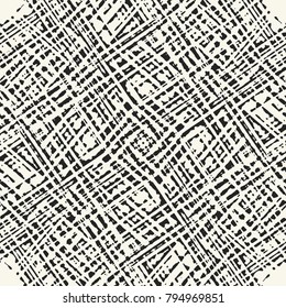 Monochrome Intricate Stroke Textured Mesh Pattern