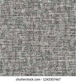 Monochrome Irregular Cross-Stroke Textured Distressed Background. Seamless Pattern.