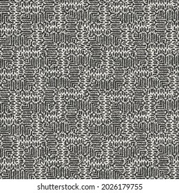 Monochrome Irregular Mesh Textured Diagonal Striped Pattern