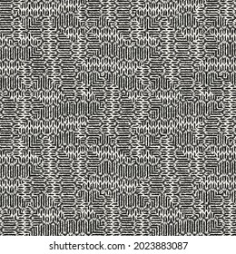 Monocromo de malla irregular texturizado Patrón de Houndstoth