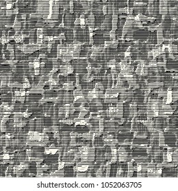 Monochrome Irregular Striped Grunge Textured Pattern