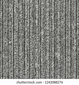 Monochrome Irregular Stroke Textured Distressed Background. Seamless Pattern.