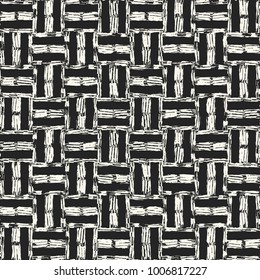 Monochrome Irregular Textured Tile Check Pattern
