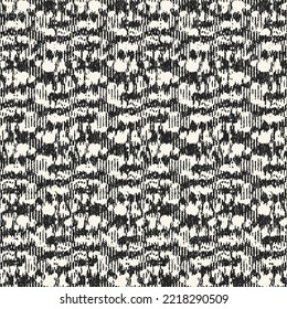 Monochrome Irregular Weave Textured Distressed Striped Pattern