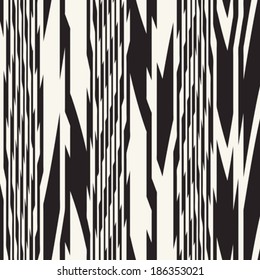 Monochrome Irregular Zigzag Textured Pattern	
