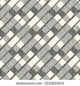 Monochrome Irregularly Knitted Textured Broken Striped Pattern