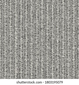 Monochrome Irregularly Textured Distressed Canvas Subtle Striped Pattern