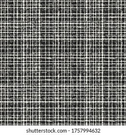 Monochrome Irregularly Textured Distressed Grid Pattern