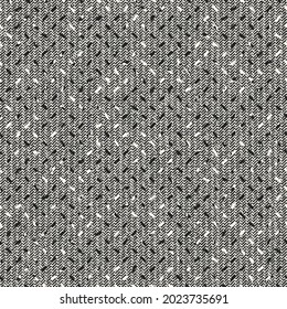 Monochrome Irregularly Textured Herringbone Pattern