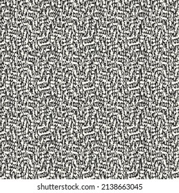 Monochrome Irregularly Woven Effect Textured Pattern