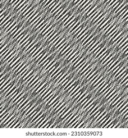 Monochrome Irregularly Woven Textured Zigzag Pattern