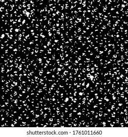 Monochrome knitted fabric seamless pattern, crochet pattern, black and white abstract texture with loops, vector illustration