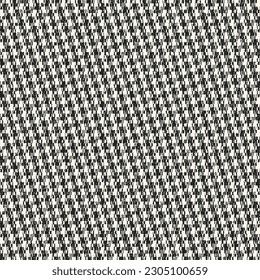 Monochrome Knitted Textured Checkered Pattern