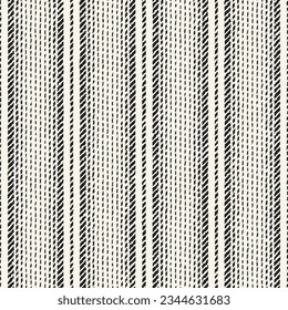 Monochrome Knitted Textured Irregularly Striped Pattern