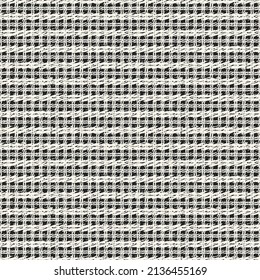 Monochrome Knitted Textured Striped Pattern