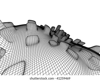 monochrome landscape