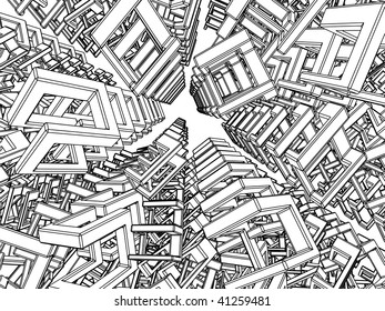 monochrome landscape