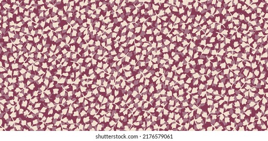 monochrome leafs pattern for decoration and textiles. small motif for decoration and clothing fabrics