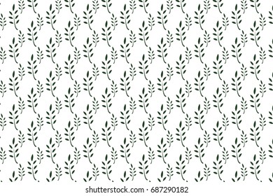 Monochrome leaves pattern