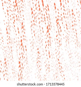 Monochrome light pastel red small watercolor spots, drops and splatter on a white background