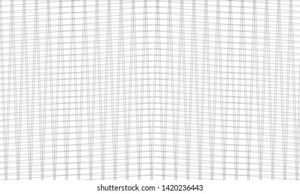 Monochrome line art endless geometric pattern empty blank template grid creative design element vector background