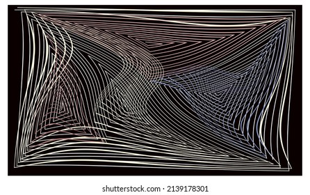 monochrome line pattern illusion. vector illustration.high quality.for your design, textiles,wallpaper,print,poster on the wall