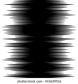 Monochrome lines pattern, vertically seamless. Straight parallel horizontal lines, abstract vector illustration