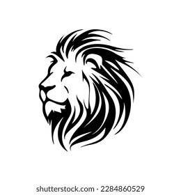 ﻿A monochrome lion logo in vector form - simple yet powerful.